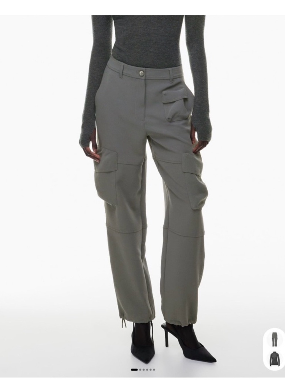 Wilfred Project Cargo Pants Charcoal Grey
